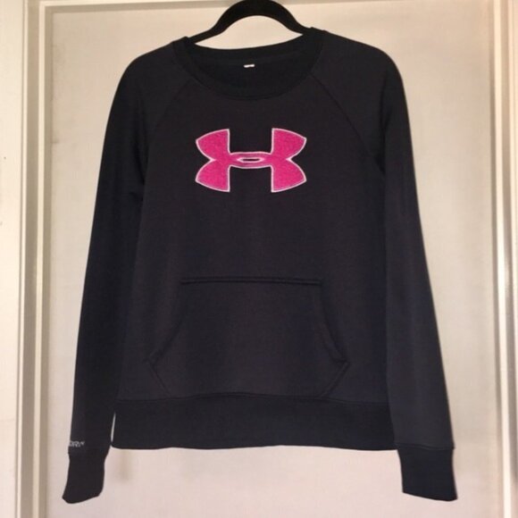 Under Armor Crew Neck Logo Pullover Sweatshirt - Picture 2 of 7